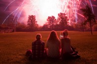 A nice fog-less night made it much better for fireworks watching.