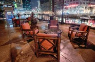 A couple taken along the Riverwalk downtown tonight. And for no good reason, a patch of trees out in the Kettle Morine, from this earlier this evening.