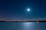 Snow covered farm land in Franklin.