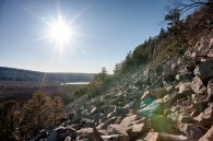 A couple photos from Devil’s Lake yesterday.